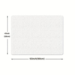 Universe Printed Flannel Carpet, Anti-slip & Anti-dirt Mat for Home Living Room