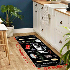 Stain Resistant Kitchen Rug Memory Foam Mat Waterproof Soft Cushioned