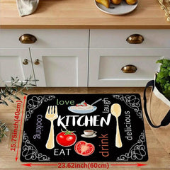 Stain Resistant Kitchen Rug Memory Foam Mat Waterproof Soft Cushioned