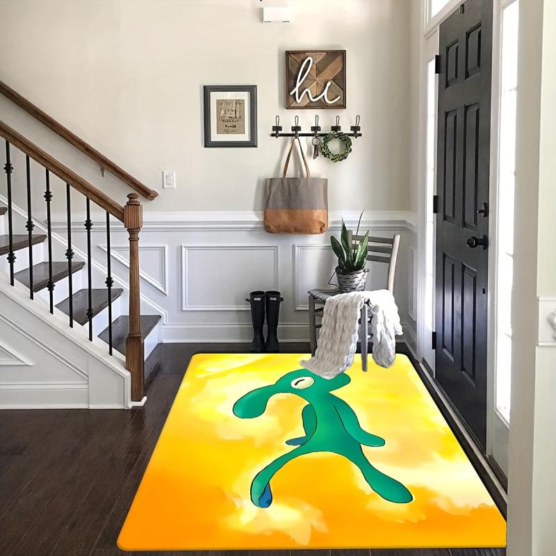 Alien Print Non Slip Carpet for Home Living Room Bedroom Bathroom Door Mat