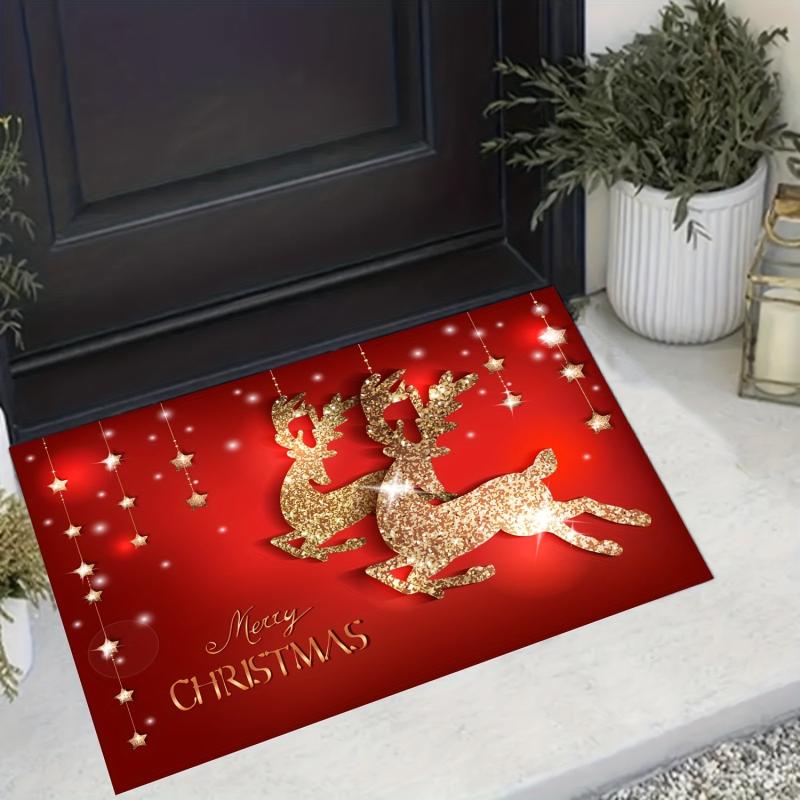 Christmas Doormats Floor Mats Anti Slip Christmas Welcome Floor Mats