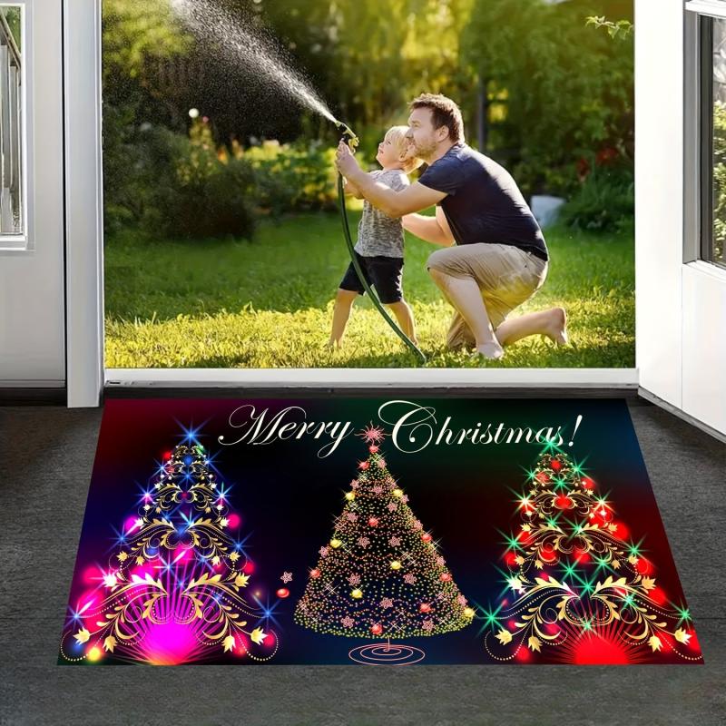 Christmas Doormats Floor Mats Anti Slip Christmas Welcome Floor Mats