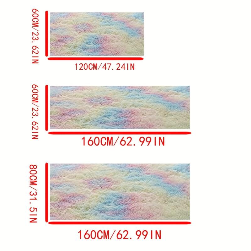 Soft Tie Dyed Large Area Rug Fluffy Shaggy Indoor Nursery Kids Rug