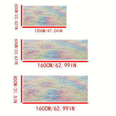 Soft Tie Dyed Large Area Rug Fluffy Shaggy Indoor Nursery Kids Rug