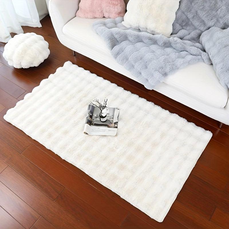 Soft Plush Shaggy Area Rugs Fluffy Bubble Velvet Floor Carpet