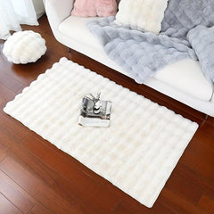Soft Plush Shaggy Area Rugs Fluffy Bubble Velvet Floor Carpet