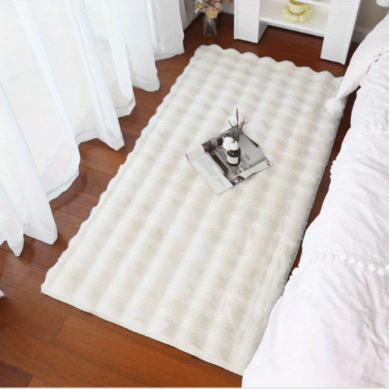 Soft Plush Shaggy Area Rugs Fluffy Bubble Velvet Floor Carpet