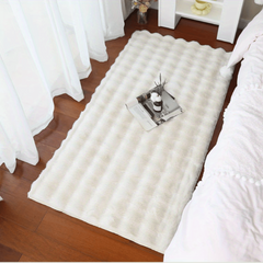 Soft Plush Shaggy Area Rugs Fluffy Bubble Velvet Floor Carpet