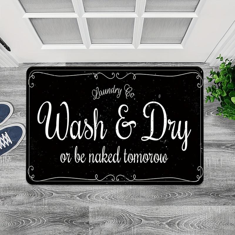 Stylish 3D Printed Letter Bathroom Mat Rug