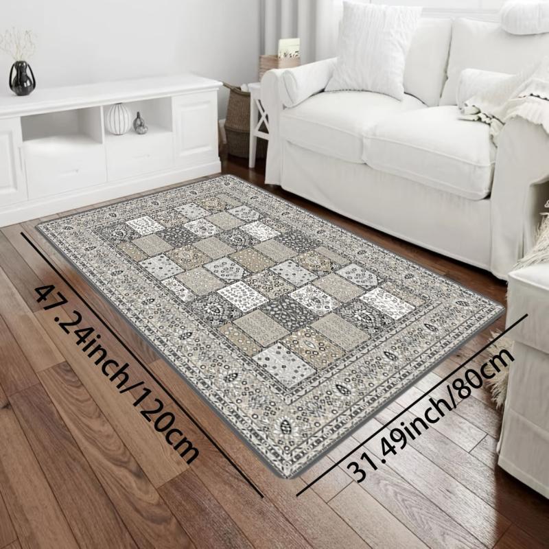 Boho Symmetrical Pattern Bathroom Rug Kitchen Floor Mat Bath Mat