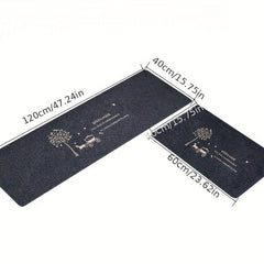 2pcs Anti Fatigue Kitchen Rug Set Absorbent Bath Mat Laundry Floor Mat Doormat