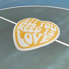 Peach Heart Plush Rug for Home Decor and Comfortable Walking