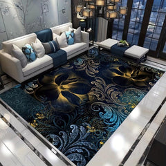 Abstract Nordic Area Rug Geometric Pattern Washable Carpet