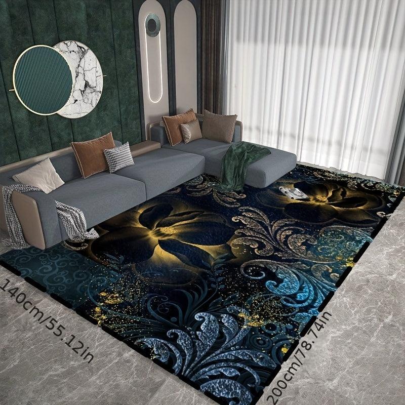 Abstract Nordic Area Rug Geometric Pattern Washable Carpet