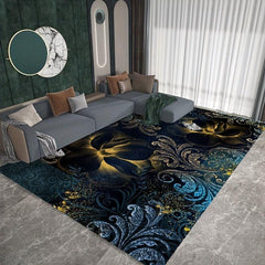 Abstract Nordic Area Rug Geometric Pattern Washable Carpet