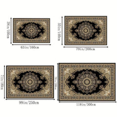 Bohemian Persian Region Carpet Non Slip Washable Waterproof