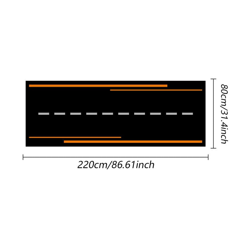 Thickened Anti slip Motorcycle Parking Mat Decorative Mat Bedside Carpet