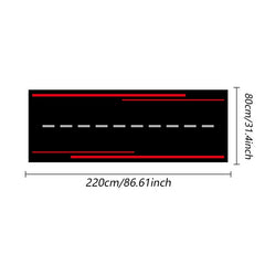 Thickened Anti slip Motorcycle Parking Mat Decorative Mat Bedside Carpet
