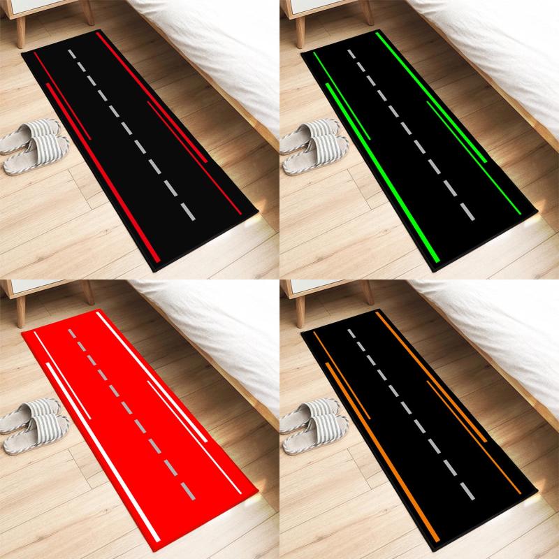 Thickened Anti slip Motorcycle Parking Mat Decorative Mat Bedside Carpet