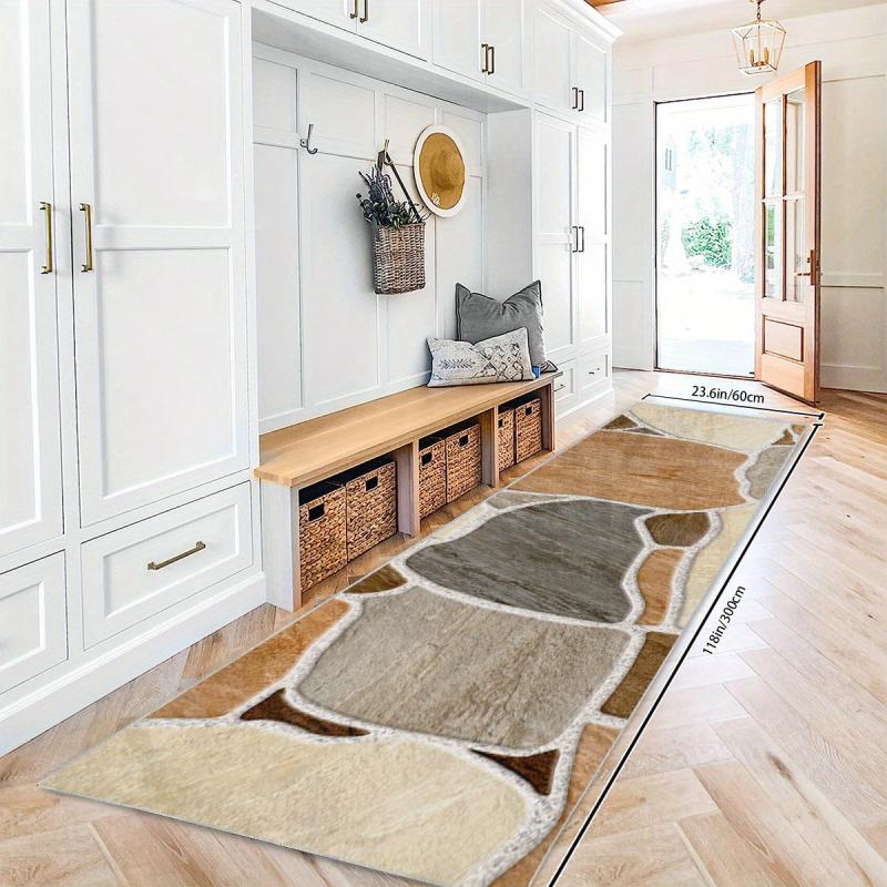 Boho Indoor Runner Area Rug Soft Non Slip Hand Washable Stair Carpet Runner
