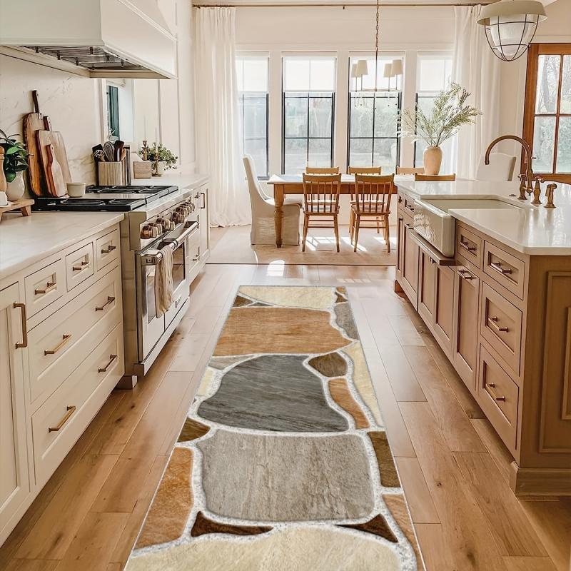 Boho Indoor Runner Area Rug Soft Non Slip Hand Washable Stair Carpet Runner