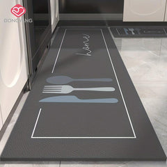 Leather Kitchen Rugs Dirt-resistant Kitchen Mat