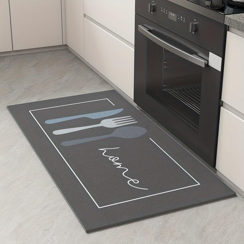 Leather Kitchen Rugs Dirt-resistant Kitchen Mat