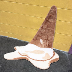 Plush Ice Cream Floor Mat Soft Fluffy Throw Rugs Non-slip Area Rugs