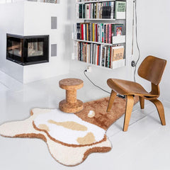 Plush Ice Cream Floor Mat Soft Fluffy Throw Rugs Non-slip Area Rugs