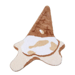 Plush Ice Cream Floor Mat Soft Fluffy Throw Rugs Non-slip Area Rugs