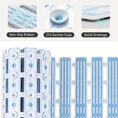 Rubber Bath Mat Non Slip Bathtub Mat Shower Mat