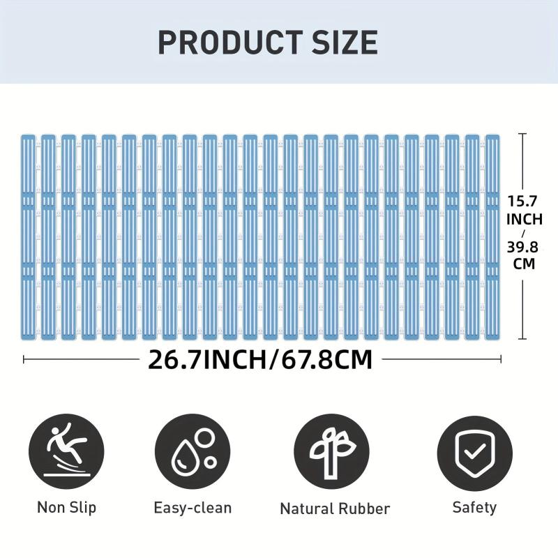 Rubber Bath Mat Non Slip Bathtub Mat Shower Mat