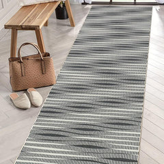 Striped Runner Rugs Non slip Cotton Backing Washable Farmhouse Runner Rugs