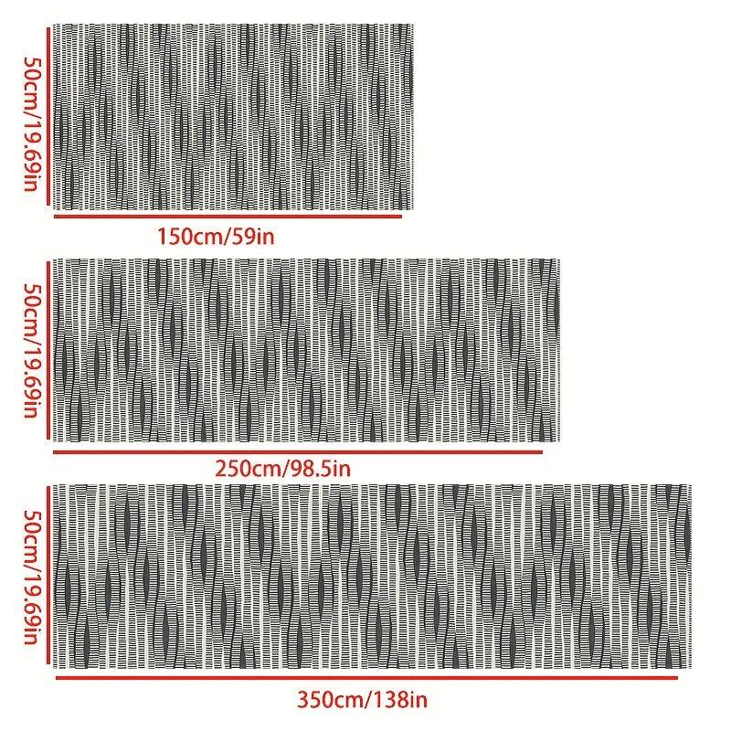 Striped Runner Rugs Non slip Cotton Backing Washable Farmhouse Runner Rugs