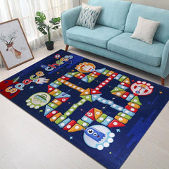 Flying Chess Game Rug Activity Playmat for Interactive Toy