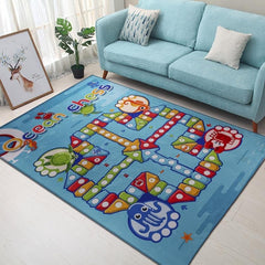 Flying Chess Game Rug Activity Playmat for Interactive Toy