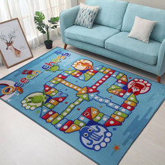 Flying Chess Game Rug Activity Playmat for Interactive Toy
