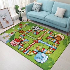 Flying Chess Game Rug Activity Playmat for Interactive Toy