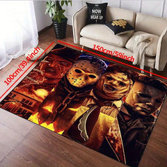 Horror Movie Character Halloween Floor Rug