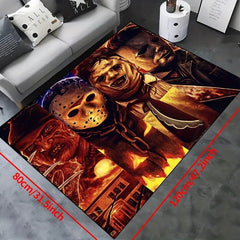 Horror Movie Character Halloween Floor Rug