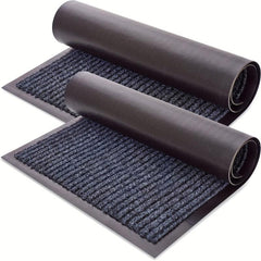 2pcs Front Door Mat Welcome Mats Entryway Mats For Shoe Scraper Steel Gray