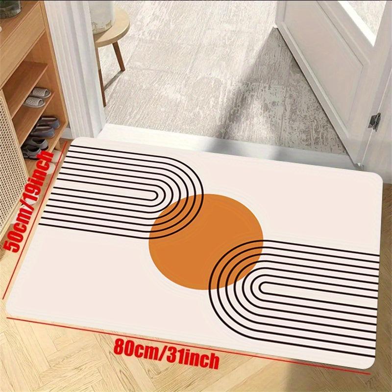 Modern Geometric Area Rug Anti Fatigue Floor Carpet Kitchen Bath Mat