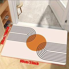Modern Geometric Area Rug Anti Fatigue Floor Carpet Kitchen Bath Mat