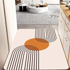 Modern Geometric Area Rug Anti Fatigue Floor Carpet Kitchen Bath Mat