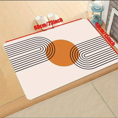 Modern Geometric Area Rug Anti Fatigue Floor Carpet Kitchen Bath Mat