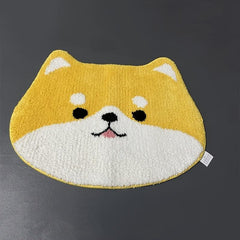 Non Slip Shiba Inu Floor Mat - Absorbent and Quick Drying