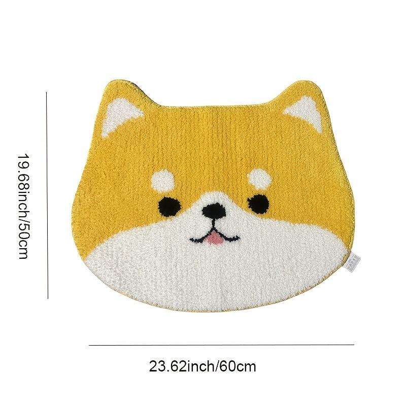 Non Slip Shiba Inu Floor Mat - Absorbent and Quick Drying