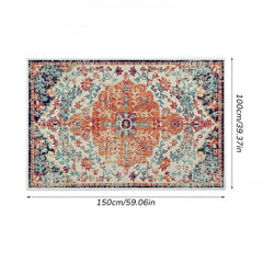 Vintage Persian Area Rug Stain Resistant Distressed Living Room Bedroom Mat