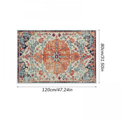Vintage Persian Area Rug Stain Resistant Distressed Living Room Bedroom Mat