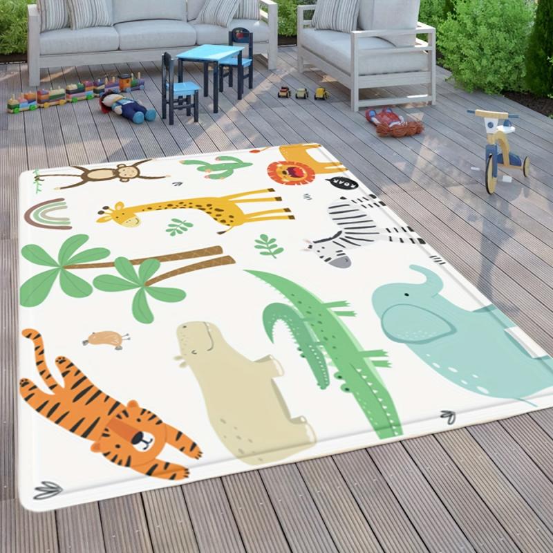 Animal Non Slip Area Rug for Kids Anti Fatigue Shaggy Floor Carpet